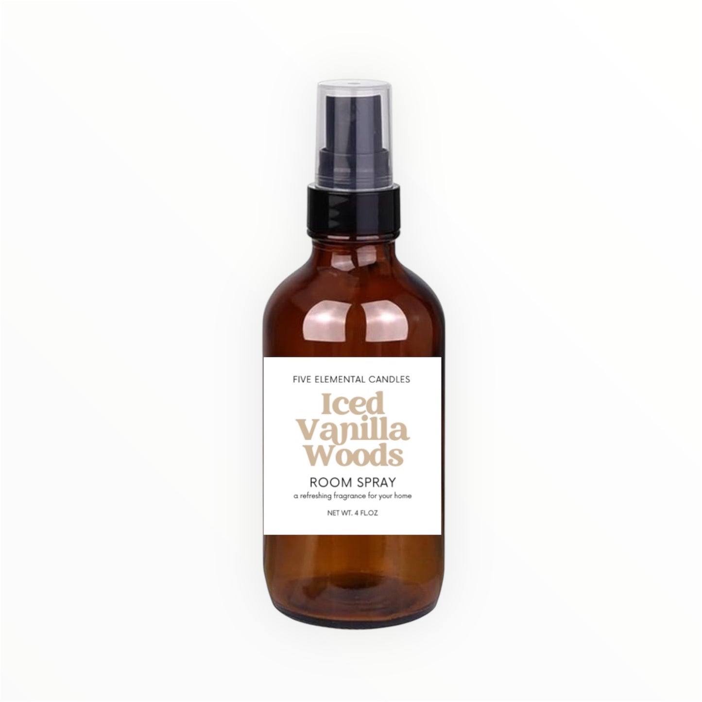 Iced Vanilla Woods Organic Linen Sprays - fiveelementalcandles