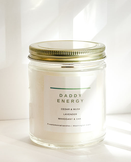 Daddy Energy 8oz - fiveelementalcandles