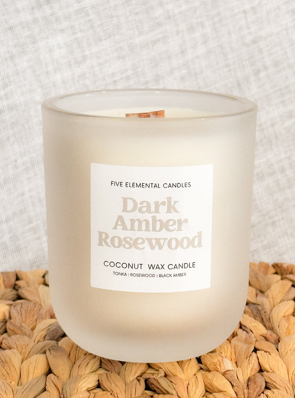 Dark Amber Rosewood - fiveelementalcandles