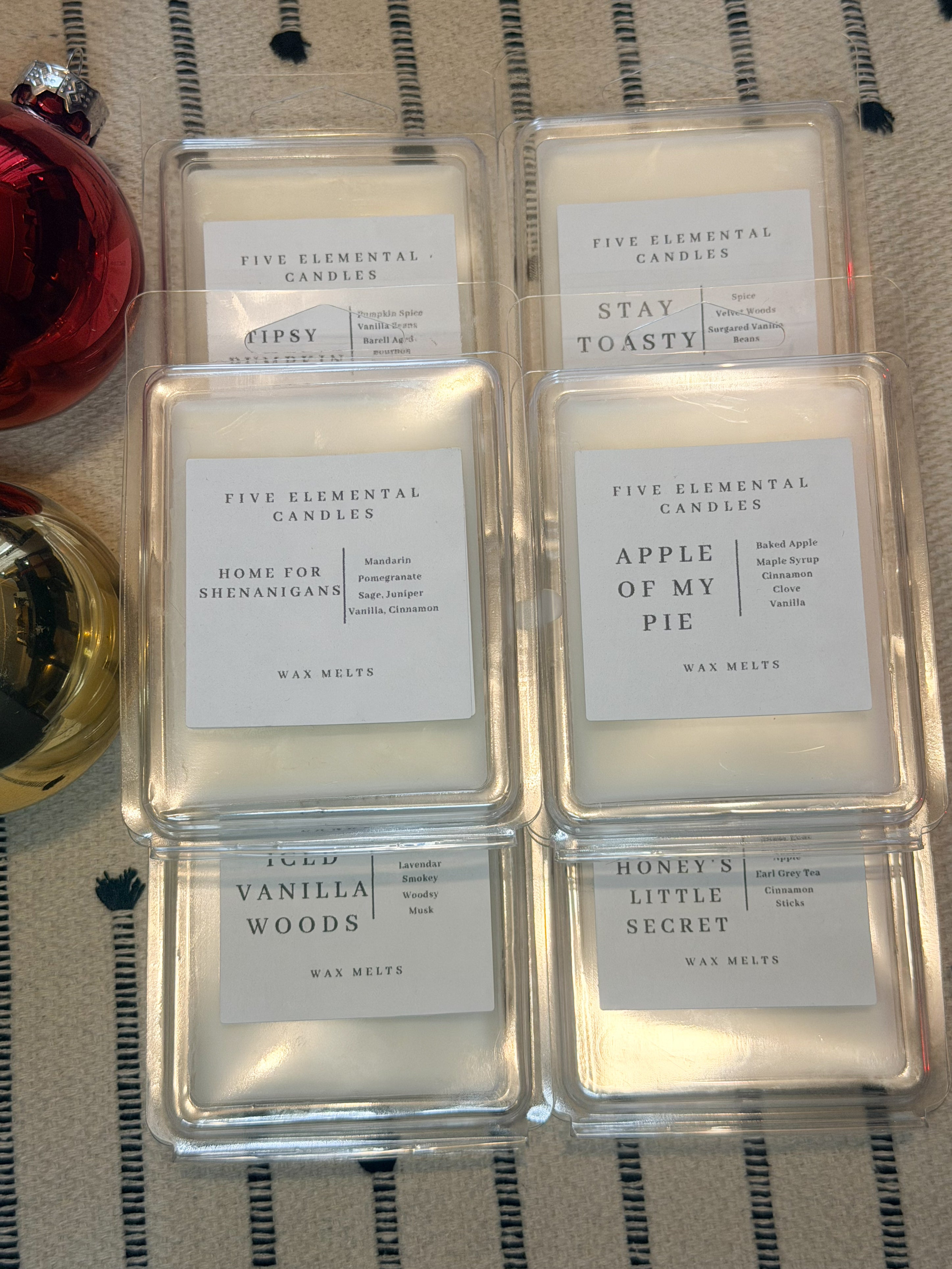 Holiday Wax Melts - fiveelementalcandles